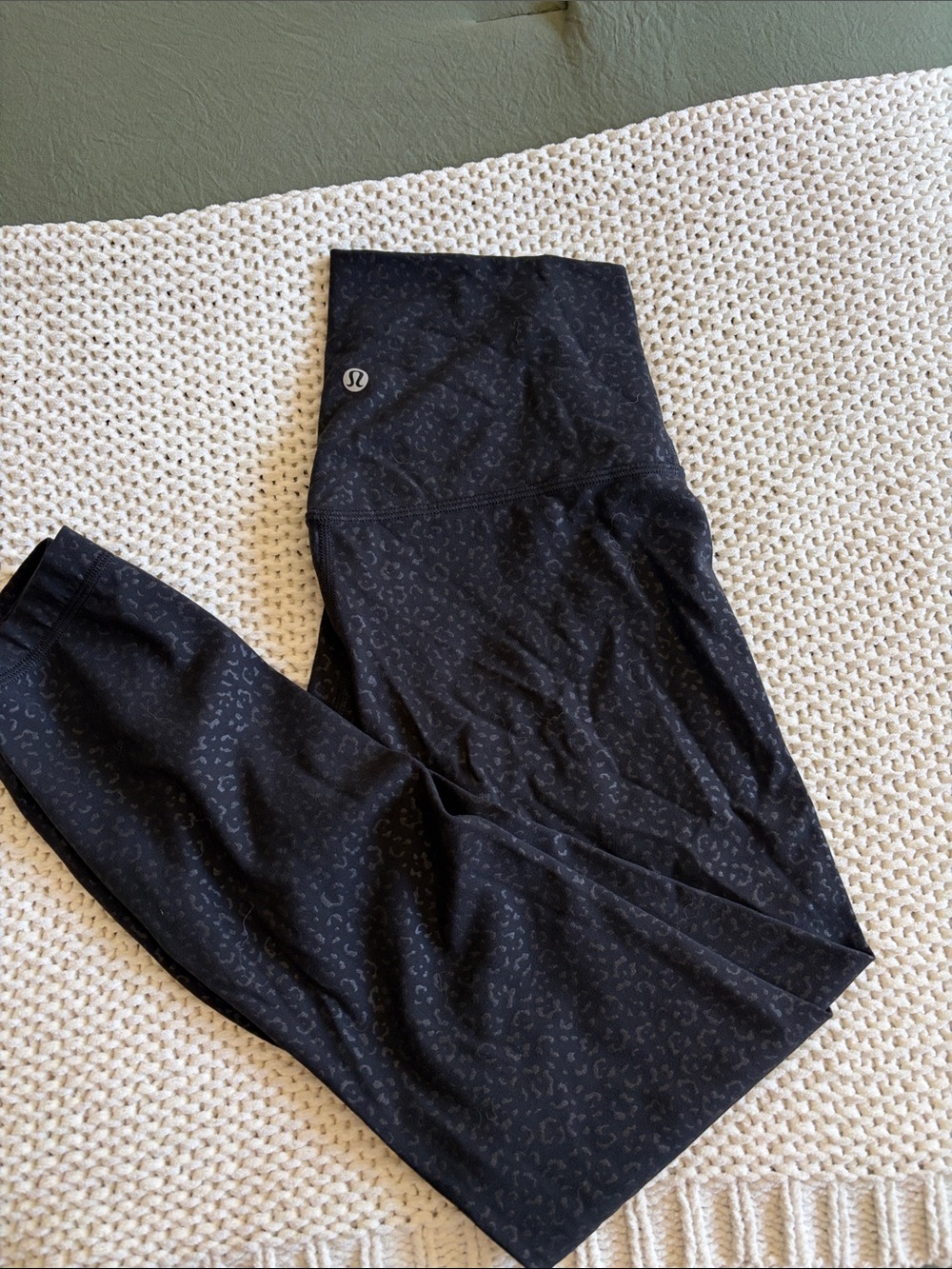 lululemon athletica align leggings 23” Black Subtle Print
